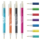 a group of translucent crystal barrel pen