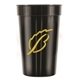 a black 22 oz custom smooth stadium cup