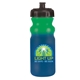 a green to blue mood(tm) 20 oz cycle bottle, push and pull cap, full color digital direct