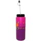 a pink to purple mood(tm) 32 oz sports bottle with flexible straw, full color digital