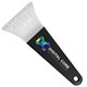 a clear blade & black handle 7 ice scraper with digital imprint