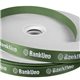 aerial view a hunter green 100 yard roll - satin badge ribbon w / foil print, image 1 of 2