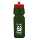 a eco dark green bottle & red lid the cyclist - 24 oz bike bottle