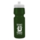a eco dark green bottle & white lid the cyclist - 24 oz bike bottle