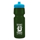 a eco dark green bottle & cyan lid the cyclist - 24 oz bike bottle