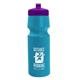 a cyan bottle & violet lid the cyclist - 24 oz bike bottle