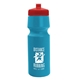 a cyan bottle & red lid the cyclist - 24 oz bike bottle