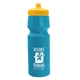 a cyan bottle & yellow lid the cyclist - 24 oz bike bottle