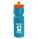 a cyan bottle & orange lid the cyclist - 24 oz bike bottle