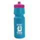 a cyan bottle & pink lid the cyclist - 24 oz bike bottle