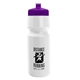 a white bottle & violet lid the cyclist - 24 oz bike bottle