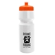 a white bottle & orange lid the cyclist - 24 oz bike bottle