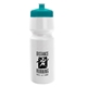 a white bottle & teal lid the cyclist - 24 oz bike bottle