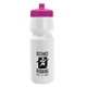 a white bottle & pink lid the cyclist - 24 oz bike bottle