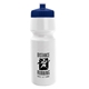 a white bottle & navy blue lid the cyclist - 24 oz bike bottle