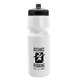 a white bottle & black lid the cyclist - 24 oz bike bottle