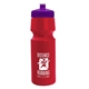 a red bottle & violet lid the cyclist - 24 oz bike bottle
