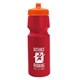 a red bottle & orange lid the cyclist - 24 oz bike bottle