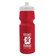 a red bottle & white lid the cyclist - 24 oz bike bottle