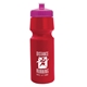 a red bottle & pink lid the cyclist - 24 oz bike bottle