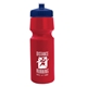 a red bottle & navy blue lid the cyclist - 24 oz bike bottle