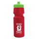 a red bottle & lime green lid the cyclist - 24 oz bike bottle