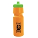 a orange bottle & lime green lid the cyclist - 24 oz bike bottle