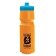 a orange bottle & cyan lid the cyclist - 24 oz bike bottle