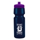 a eco navy blue bottle & violet lid the cyclist - 24 oz bike bottle