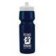 a eco navy blue bottle & white lid the cyclist - 24 oz bike bottle