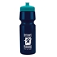 a eco navy blue bottle & teal lid the cyclist - 24 oz bike bottle