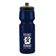 aerial view a eco navy blue bottle & black lid the cyclist - 24 oz bike bottle, image 1 of 2