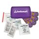 a transparent violet parents first aid kit