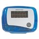 aerial view a translucent blue single function clip pedometer, image 1 of 3