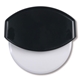 aerial view a black personalized pizza cutter, image 1 of 2