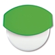 aerial view a cilantro green personalized pizza cutter, image 1 of 2