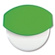 aerial view a cilantro green personalized pizza cutter, image 1 of 2