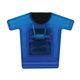 a blue t - shirt magnetic clip