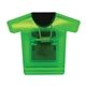 a green t - shirt magnetic clip