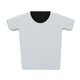 a solid white t - shirt magnetic clip