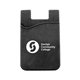 a black silicone cell phone wallet
