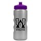 a silver bottle & violet lid mini peak - 22 oz tritan(tm) metalike bottle with pushpull lid