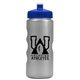 a silver bottle & royal blue lid mini peak - 22 oz tritan(tm) metalike bottle with pushpull lid
