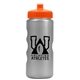 a silver bottle & orange lid mini peak - 22 oz tritan(tm) metalike bottle with pushpull lid