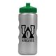 a silver bottle & green lid mini peak - 22 oz tritan(tm) metalike bottle with pushpull lid