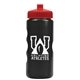 a metallic black bottle & red lid mini peak - 22 oz tritan(tm) metalike bottle with pushpull lid
