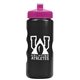 a metallic black bottle & pink lid mini peak - 22 oz tritan(tm) metalike bottle with pushpull lid