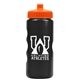 a metallic black bottle & orange lid mini peak - 22 oz tritan(tm) metalike bottle with pushpull lid