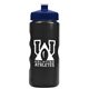 a metallic black bottle & navy blue lid mini peak - 22 oz tritan(tm) metalike bottle with pushpull lid