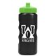 a metallic black bottle & lime green lid mini peak - 22 oz tritan(tm) metalike bottle with pushpull lid